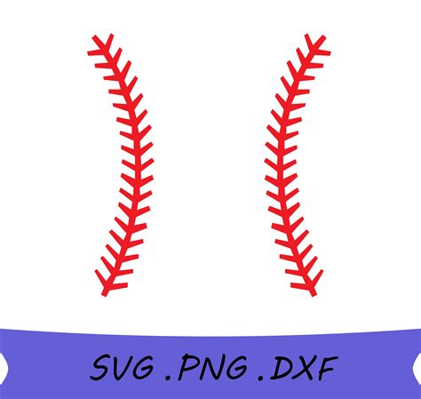Download Free Baseball Stitches SVG Silhouette